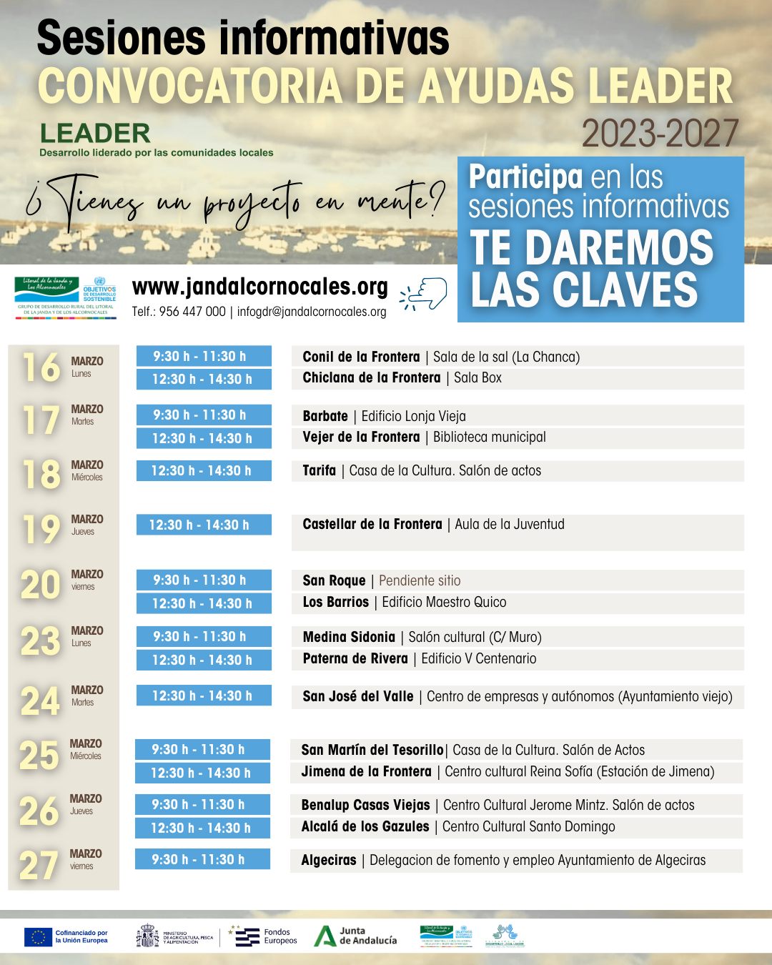 Ayudas LEADER 2023-2027: Financiación Directa para Emprendedores en Conil y la Comarca