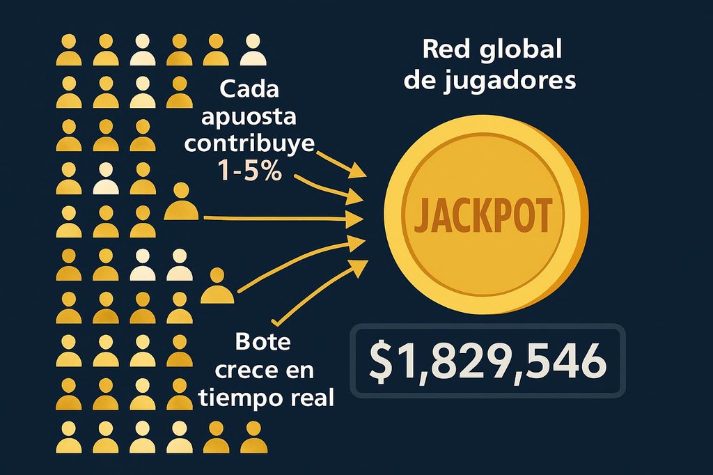 Cómo crece un jackpot progresivo con las aportaciones de los jugadores