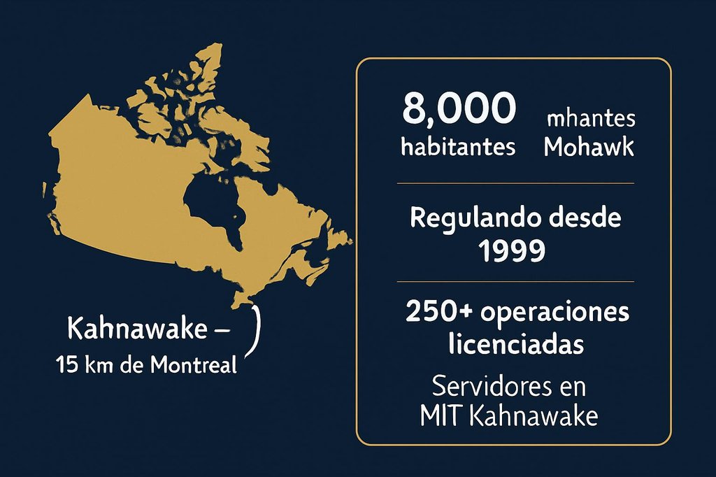 Kahnawake territorio Mohawk Quebec Canadá ubicación y datos clave