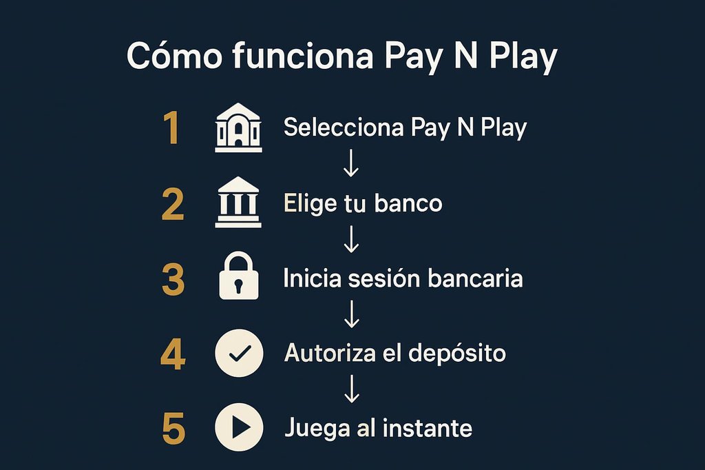 Cómo funciona Pay N Play paso a paso en casinos online