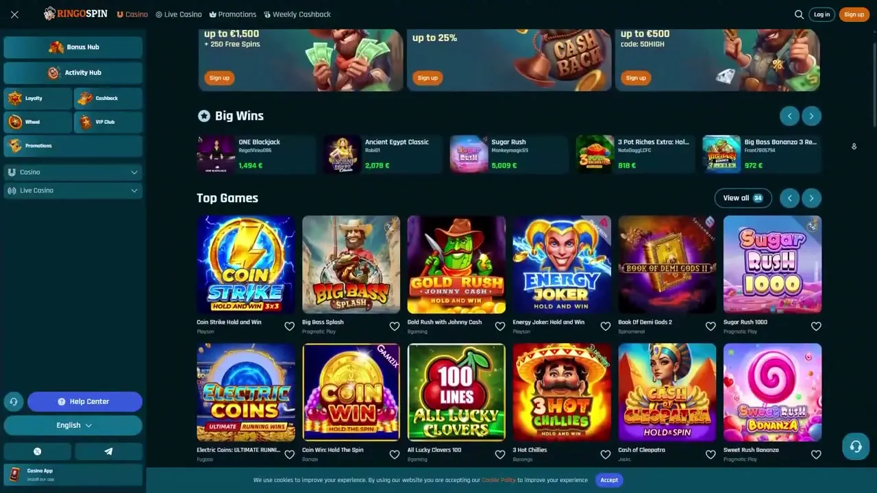 RingoSpin gameplay