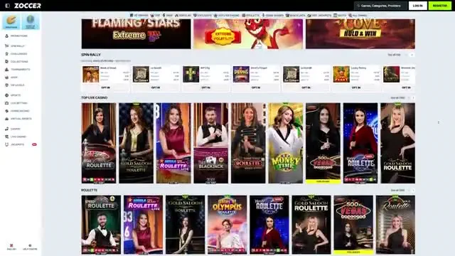 Zoccer Casino gameplay